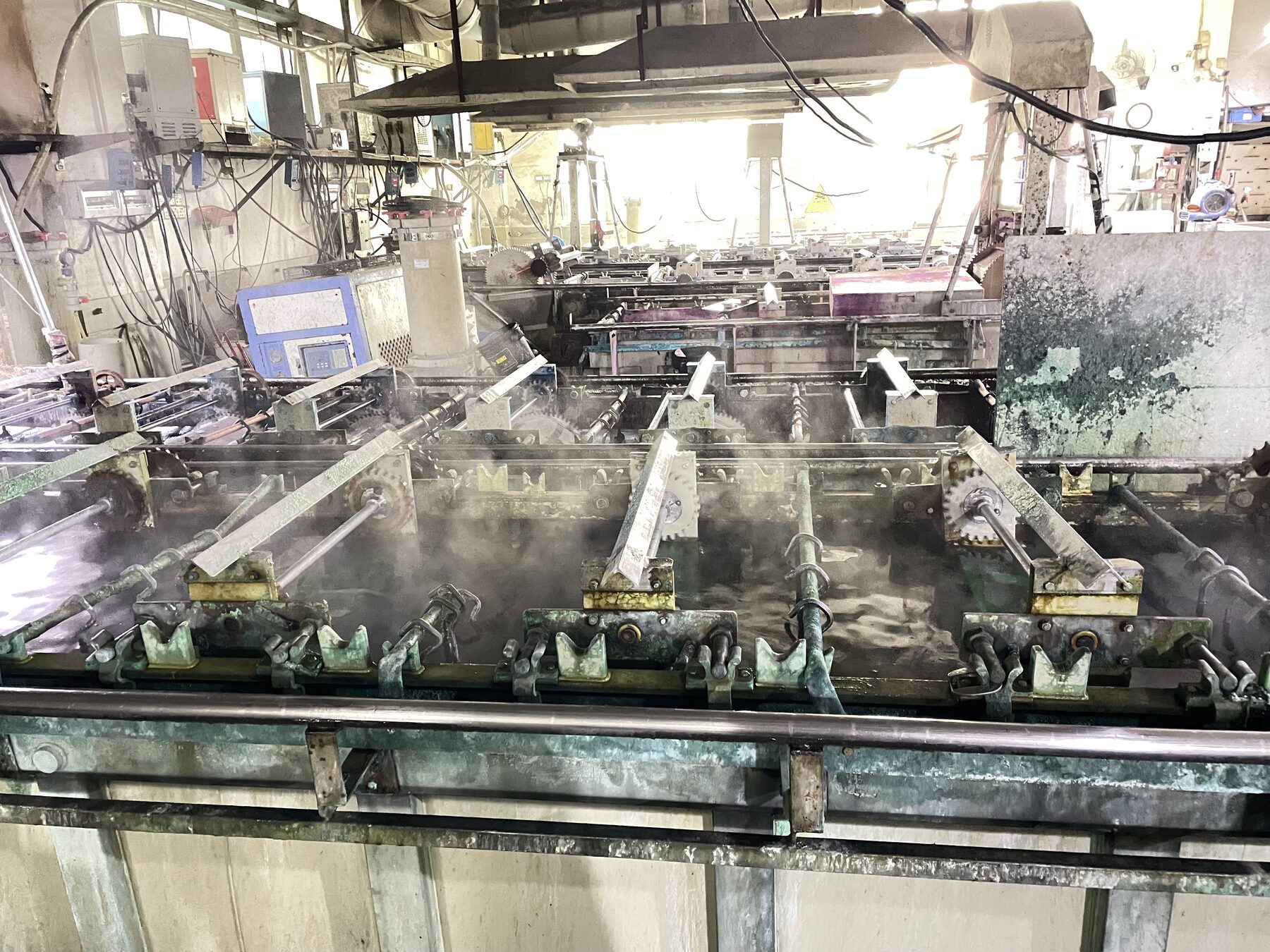 WangFuk barrel plating line — finish appearance checks