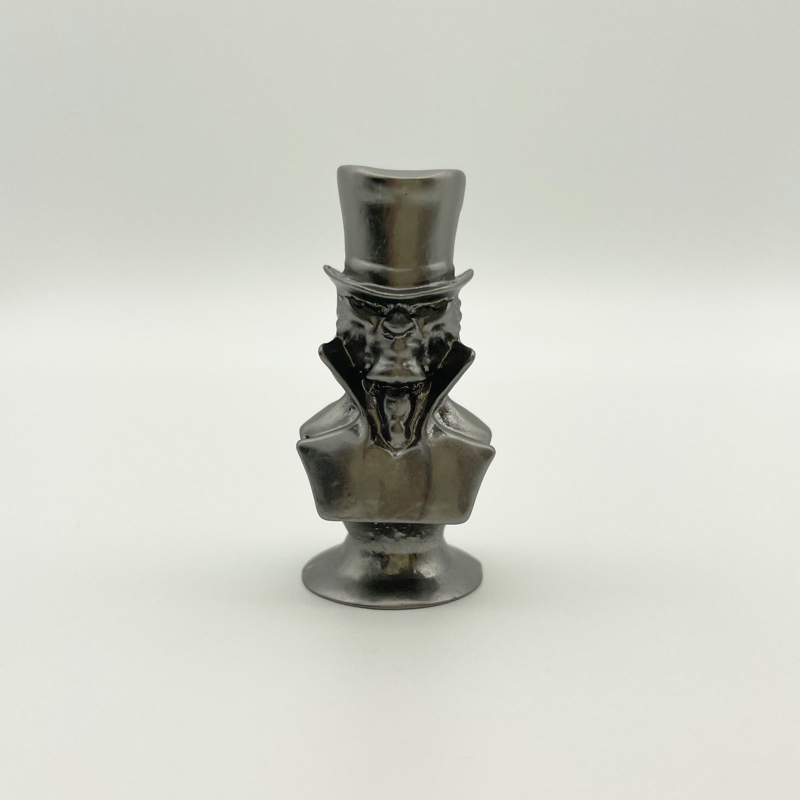 Custom metal game figures close-up, antique plated finish