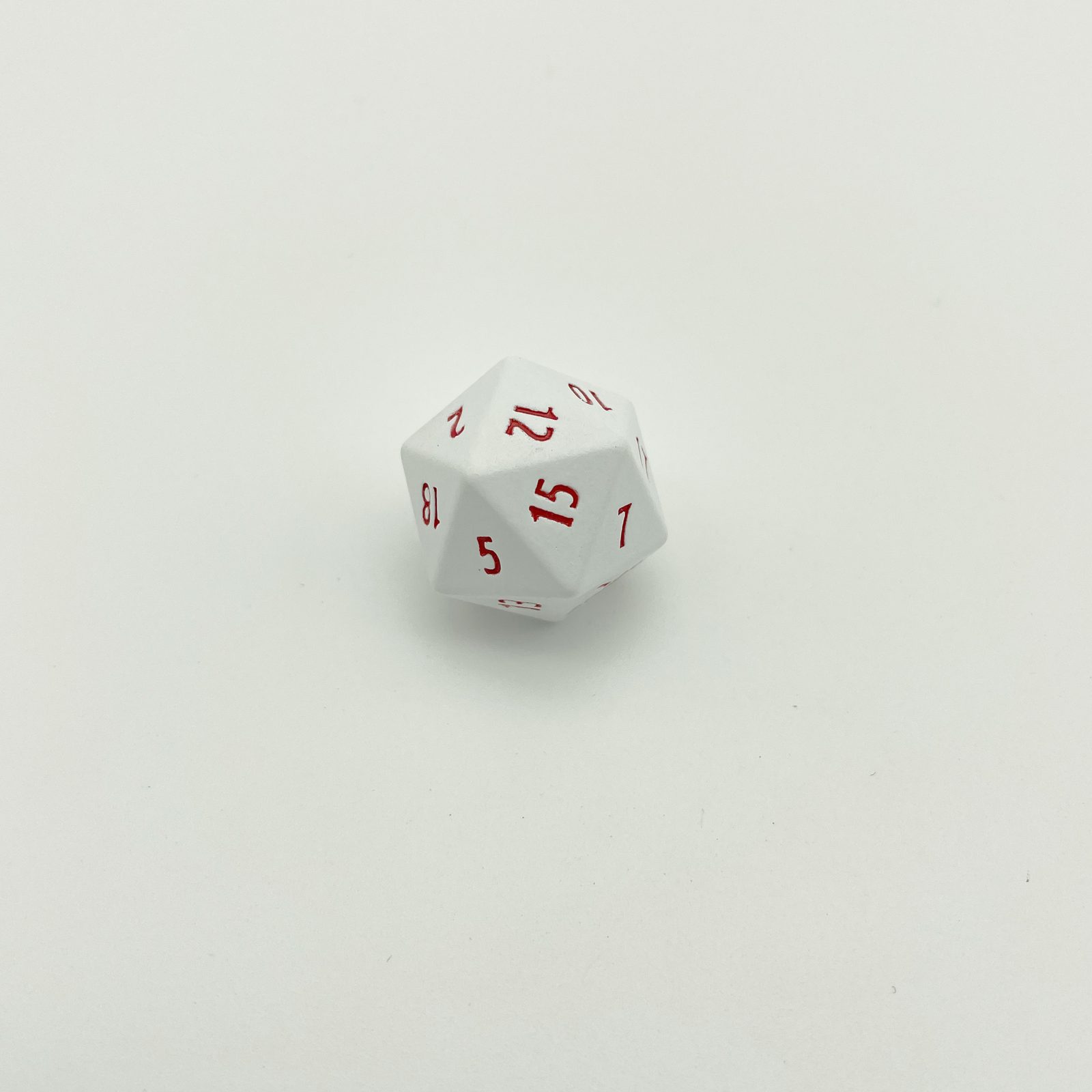 Custom metal polyhedral dice, antique plated finish OEM