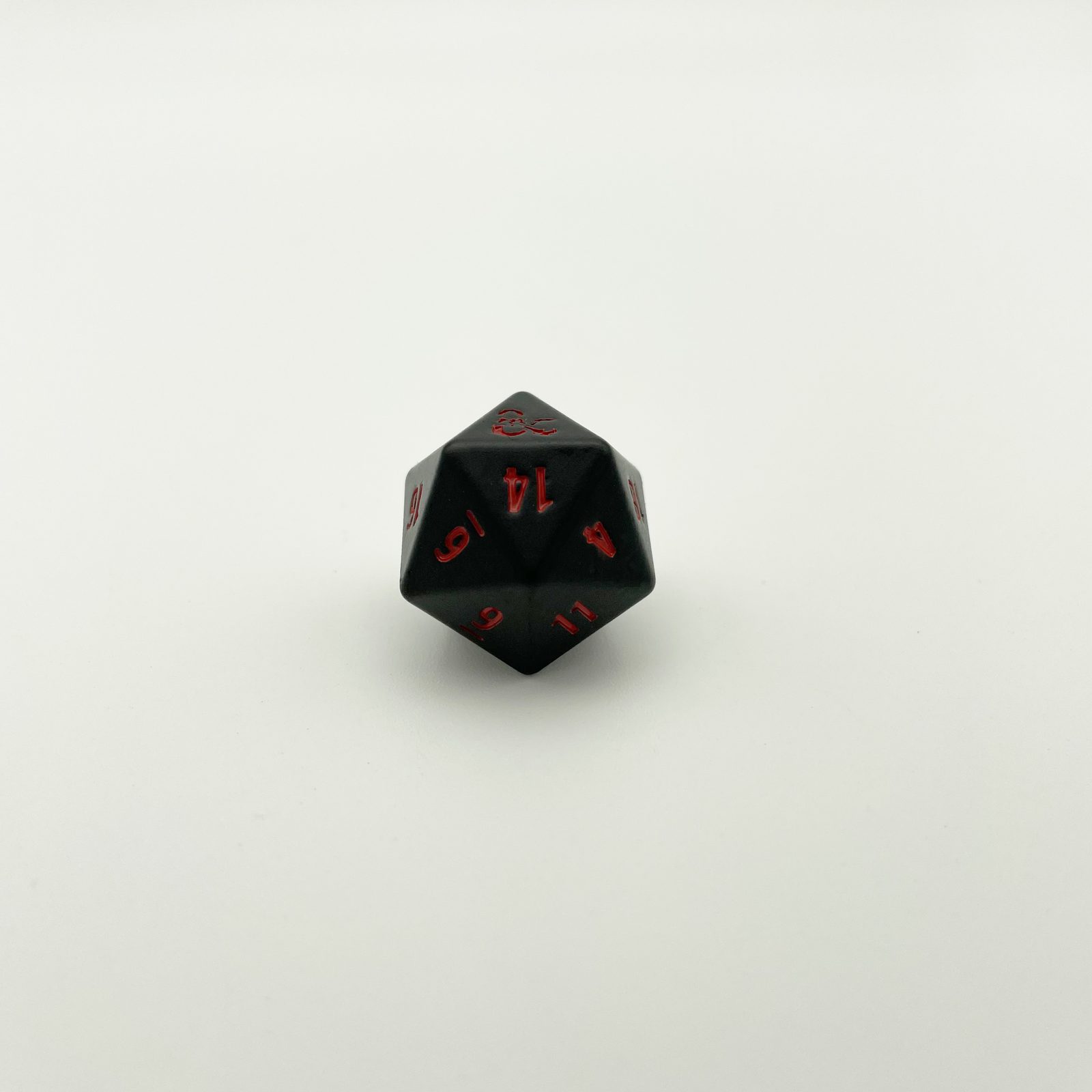 Custom metal D20 dice, specialty color plating OEM sample