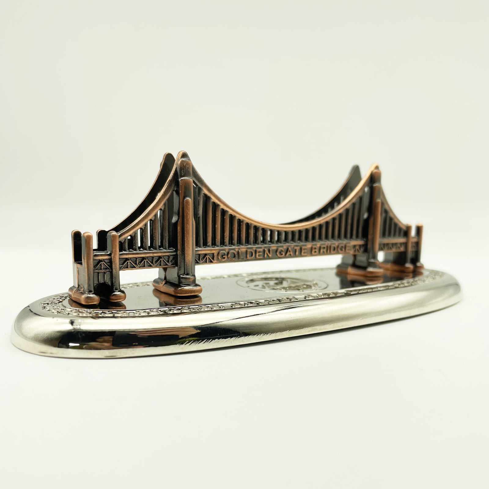 Custom GOLD BRIDGE metal tokens group for board games