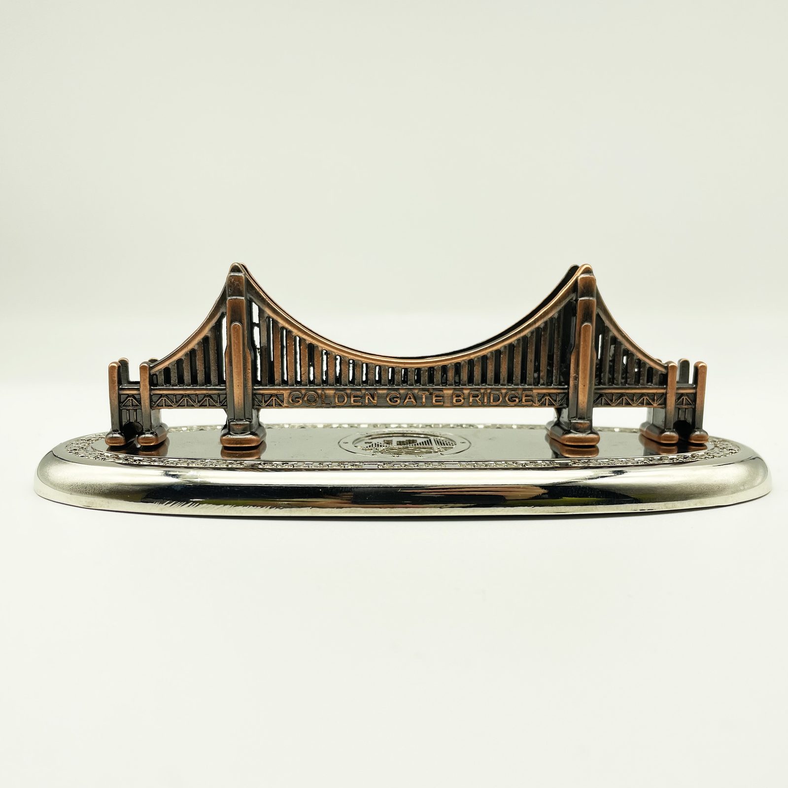Custom bridge landmark game token, die-cast OEM sample