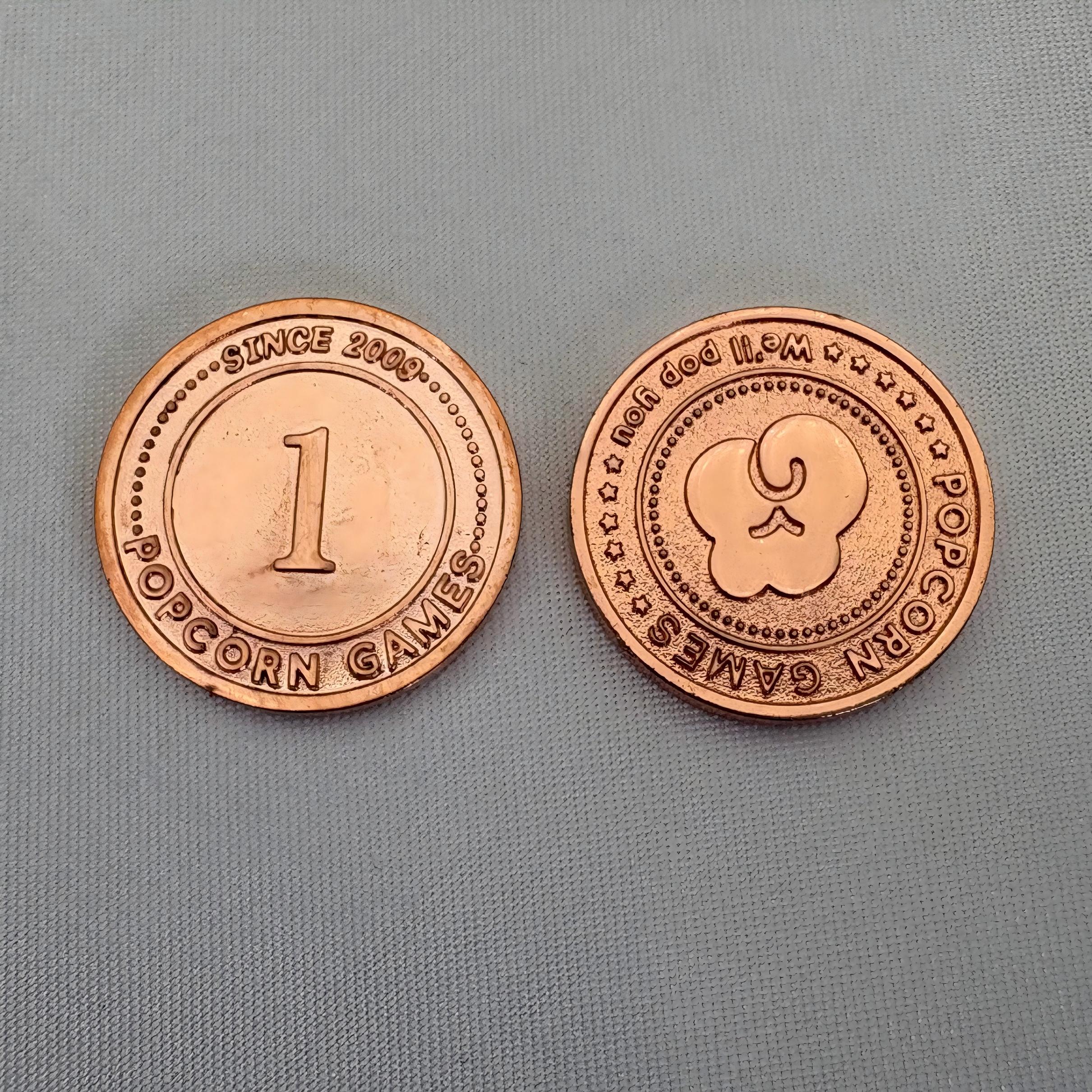 Custom Popcorn Games Tokens — OEM / ODM